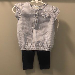 Carters Baby Girl 2 piece/Summer Snap Outfit NWT